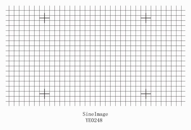 Sineimage Distortion Grid Test Chart YE0248
