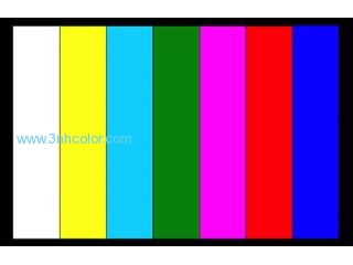 Standard Color Bar Chart For Color Camera adjust, True color theory 3nh YE0106