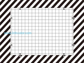 Distortion Grid Camera Test Chart