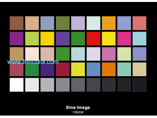Sineimage YE0226 DTV Color Rendition Test Chart with 45 Colors