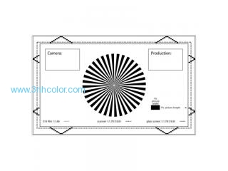 SineImage YE0213 Cine Format Test Chart for Film Cameras and Scanners
